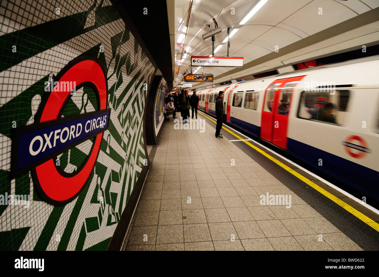 Oxford Circus Underground Tube Station, London, England, UK Stock Photo