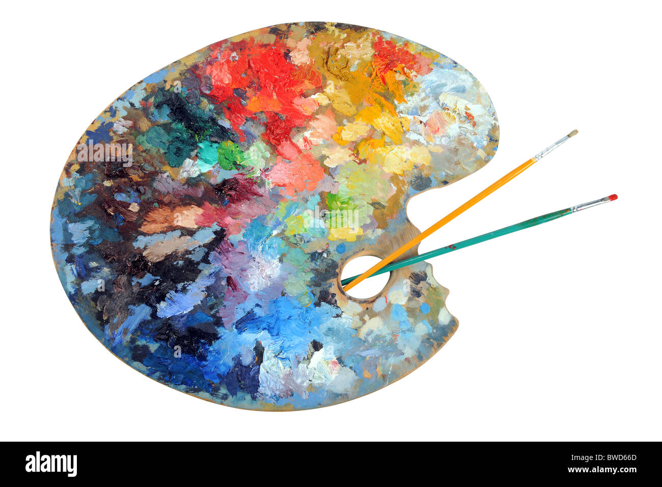 Painters Palette . The Artist's Palette Stock Photo, Picture and