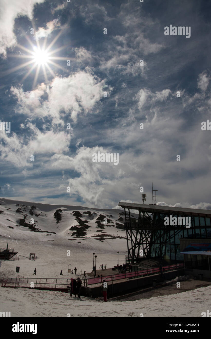 Parnassus (Parnassos) ski center kelaria Stock Photo