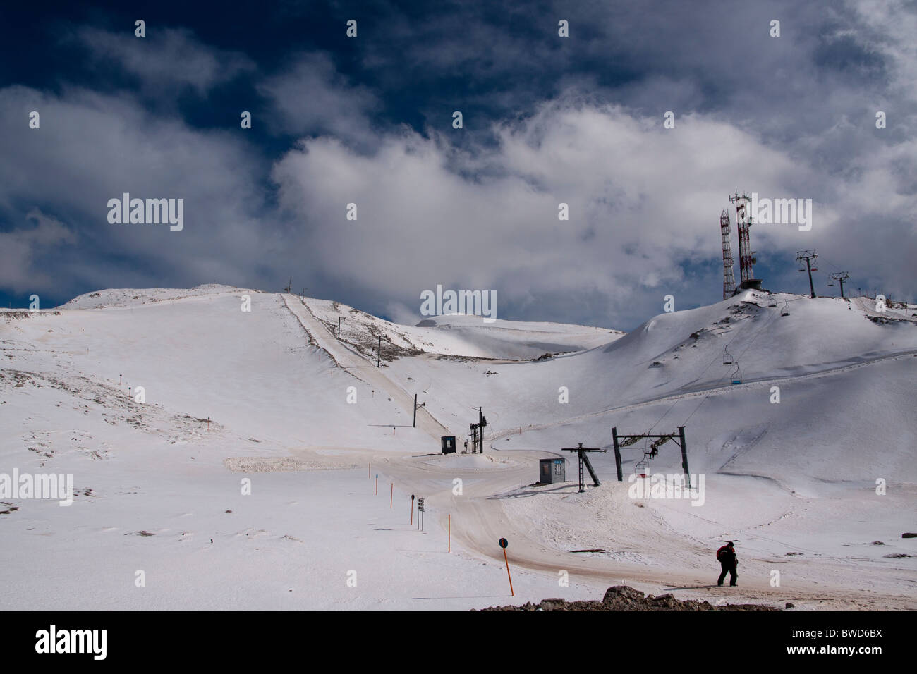 Parnassus (Parnassos) ski center Stock Photo - Alamy