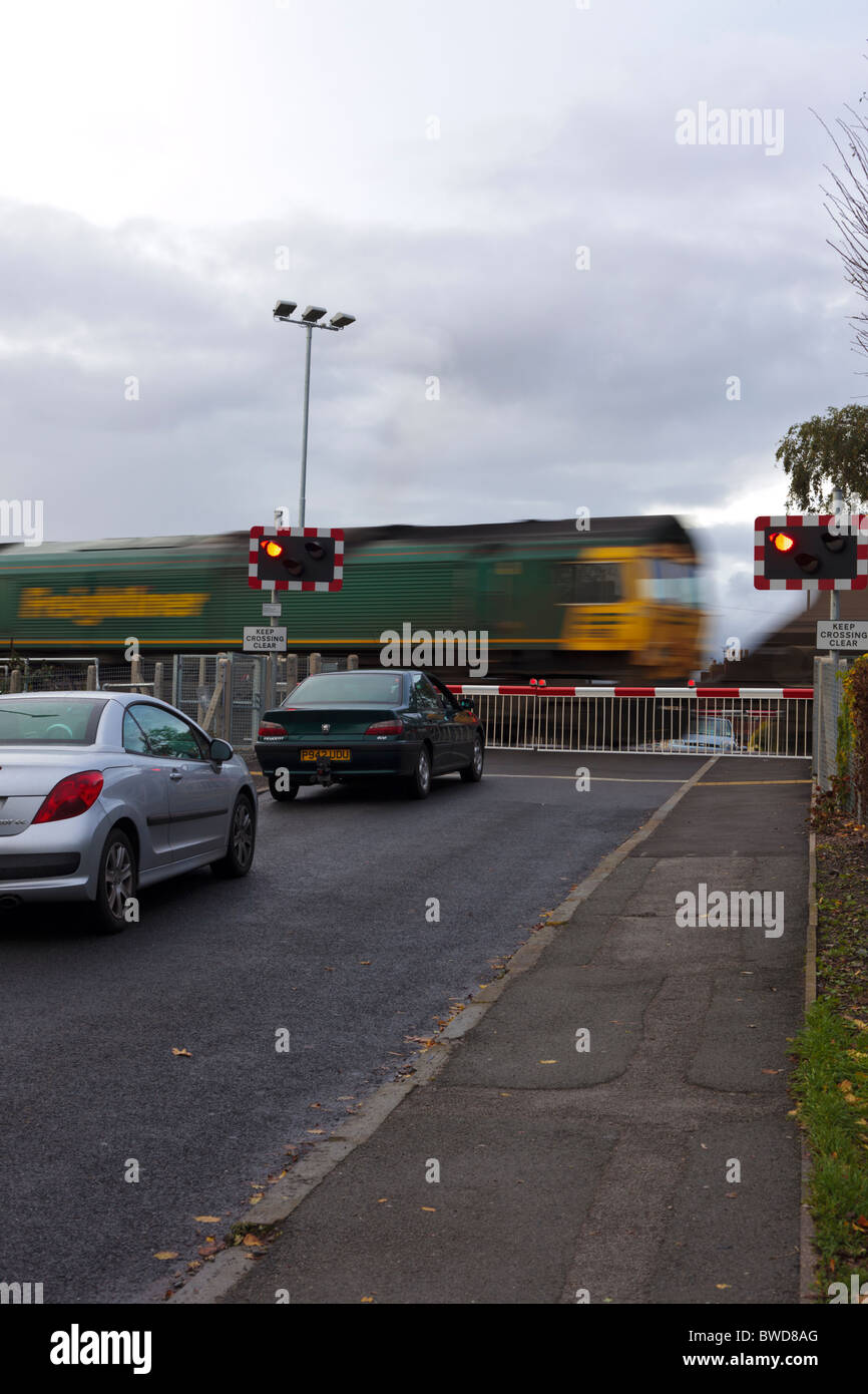 Level Crossing Uk Stock Photo Alamy