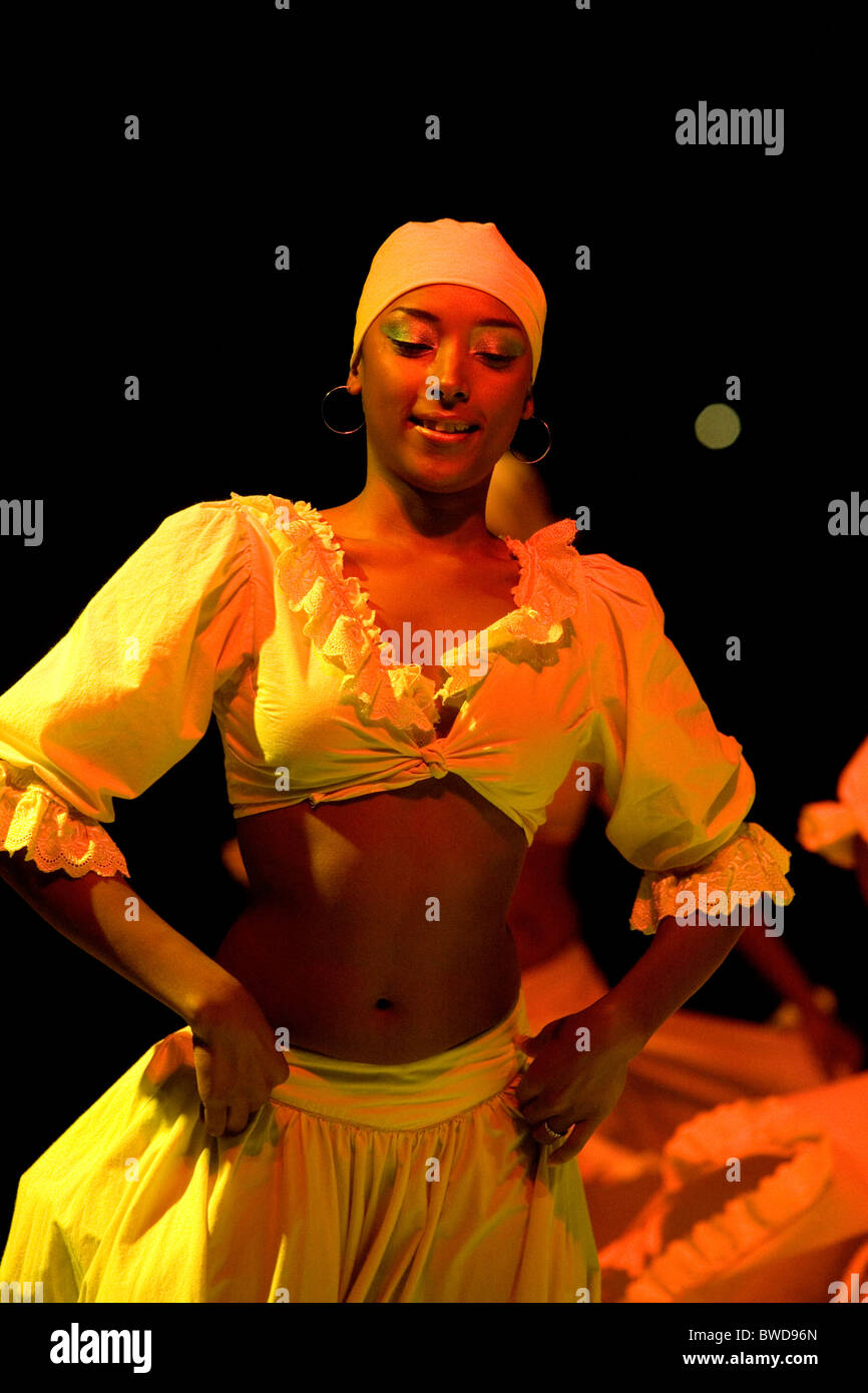 Creole Evening, La Pirogue Hotel, Flic en Flac, Mauritius Stock Photo