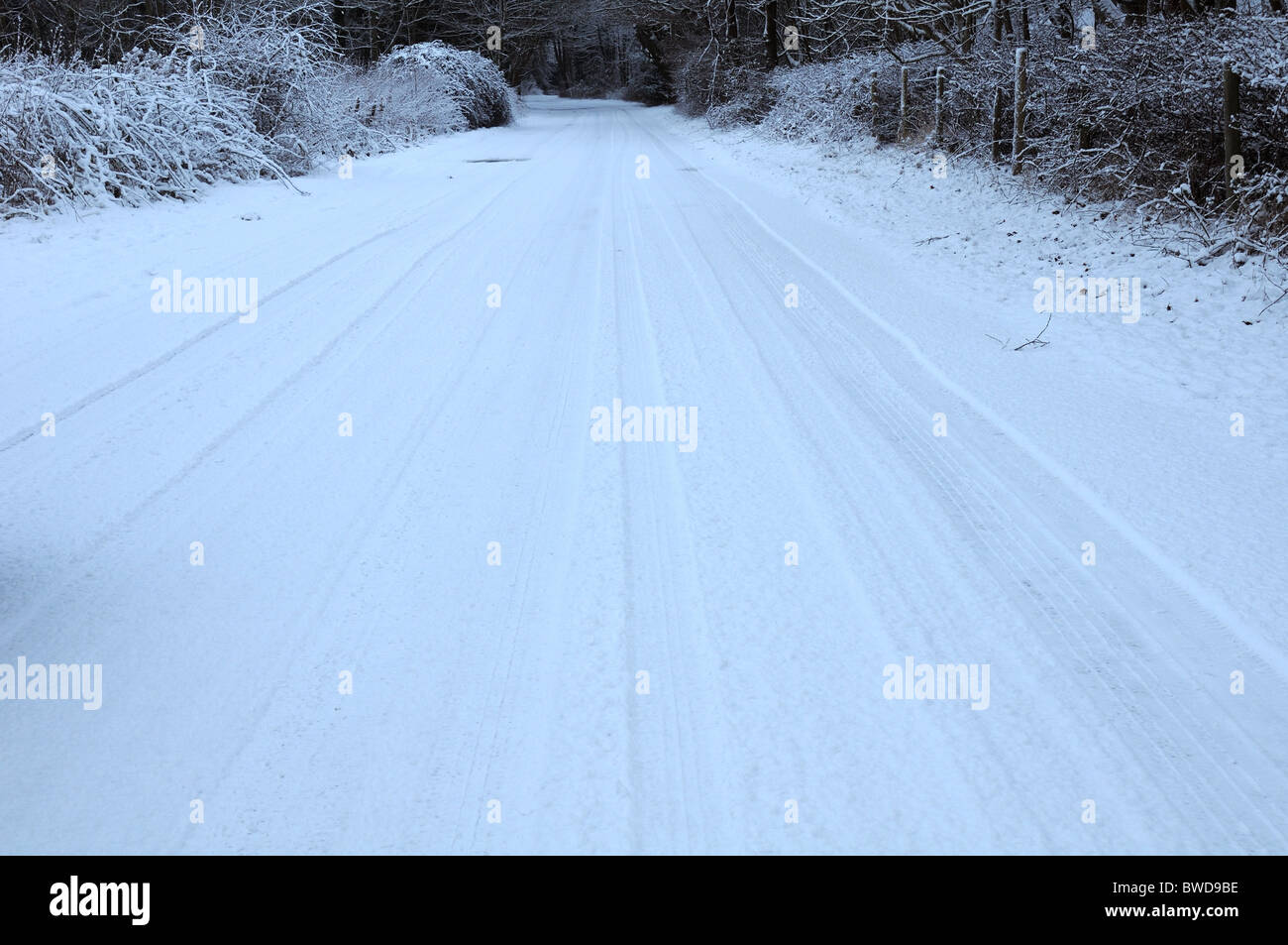 images of snowfall around ringwood Stock Photo