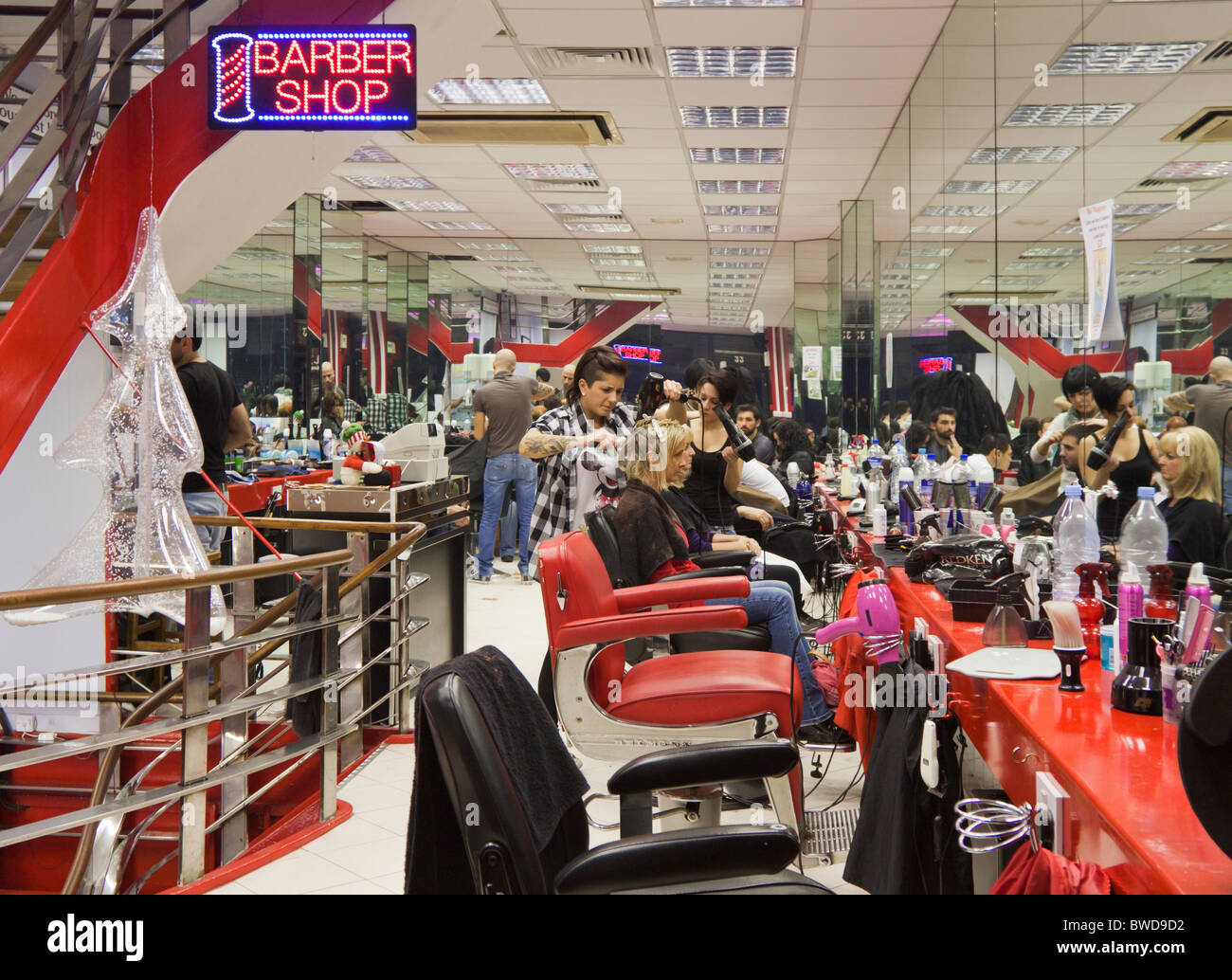 Mr Toppers Mens & Womens Hairdresser Oxford Street London Stock