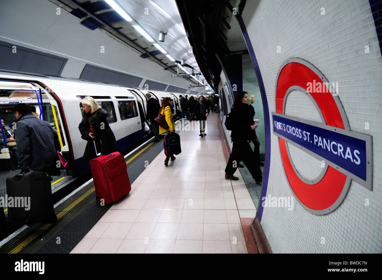 Kings Cross St Pancras Underground Tube Station, London, England, UK