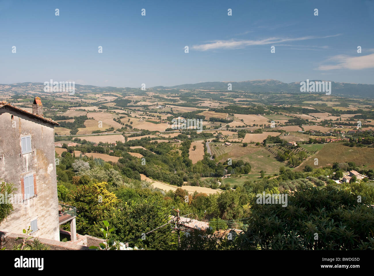 View from Todi, Umbria, Italy Stock Photo