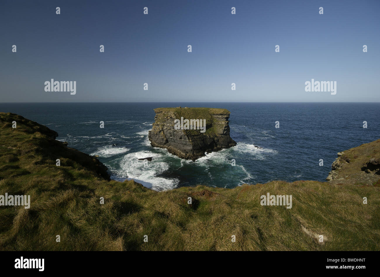 Bishops Island, Atlantic Coastline Near Kilkee, County Clare, Ireland Stock Photo