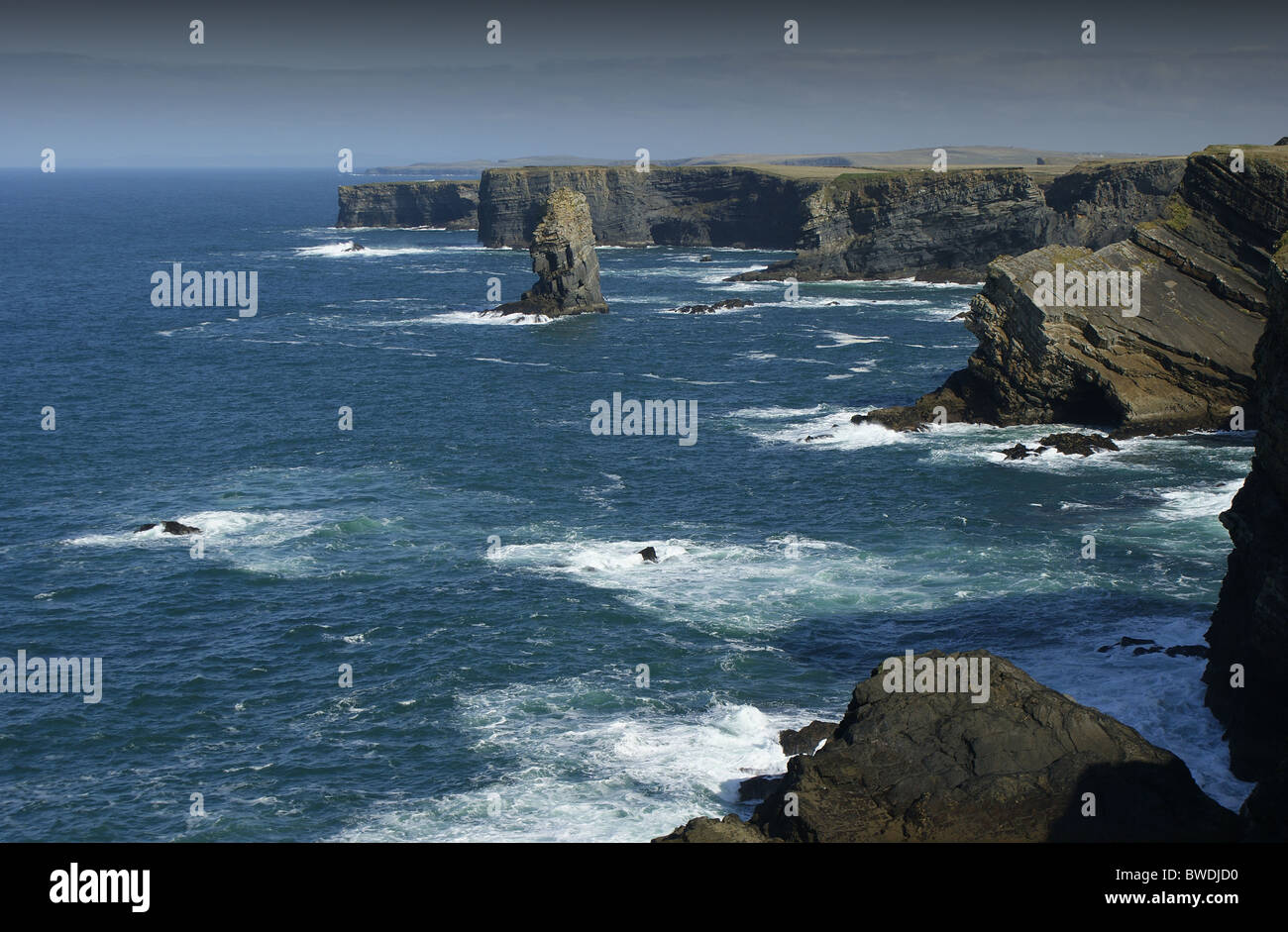 Atlantic Coastline Near Kilkee, County Clare, Ireland Stock Photo