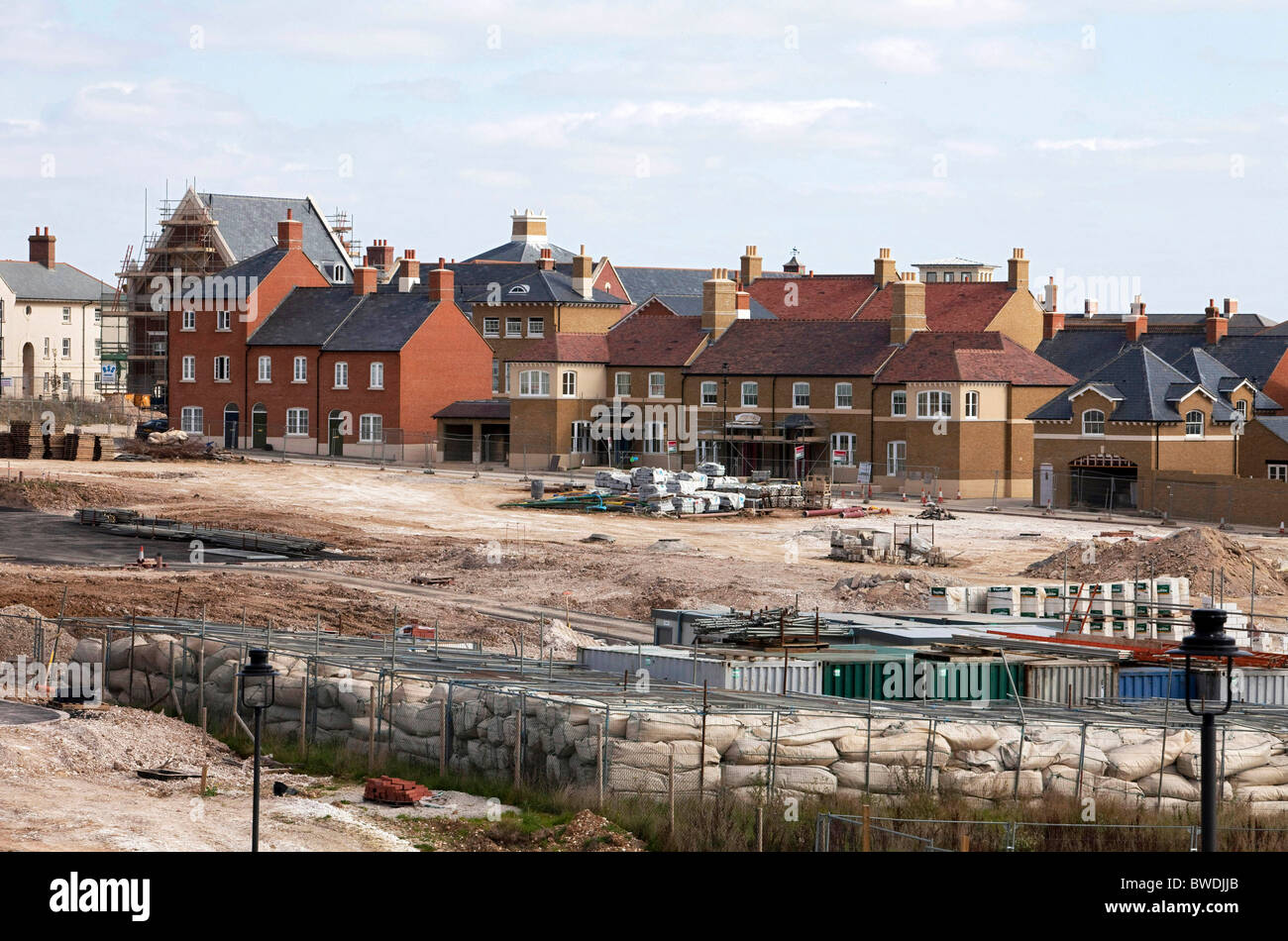 The Duchy of Cornwall's new housing development of Poundbury an urban