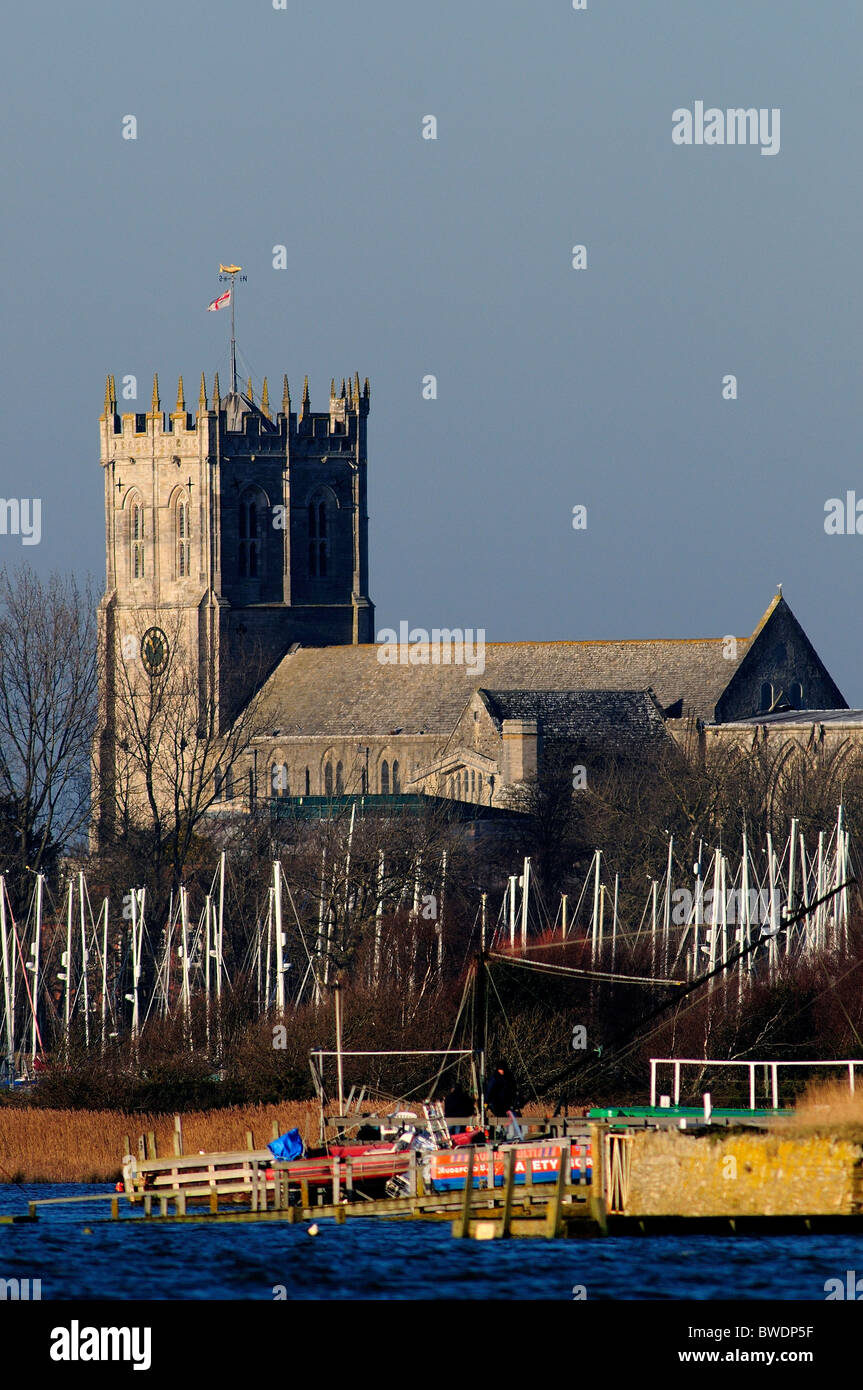 Christchurch Priory, Dorset, UK January 2010 Stock Photo