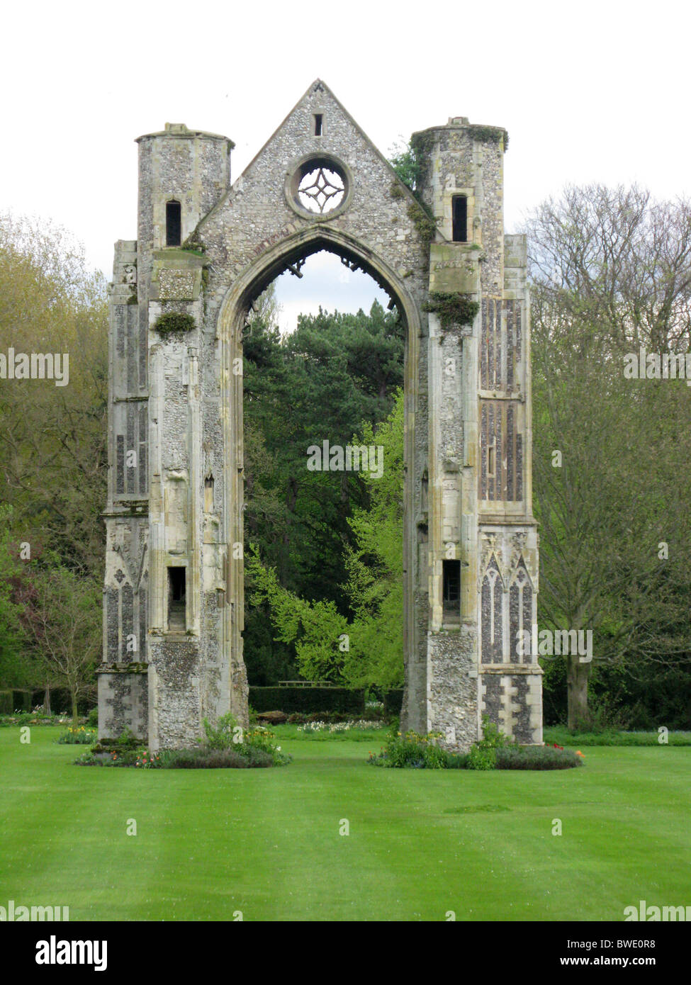 Walsingham Abbey Archway Stock Photo