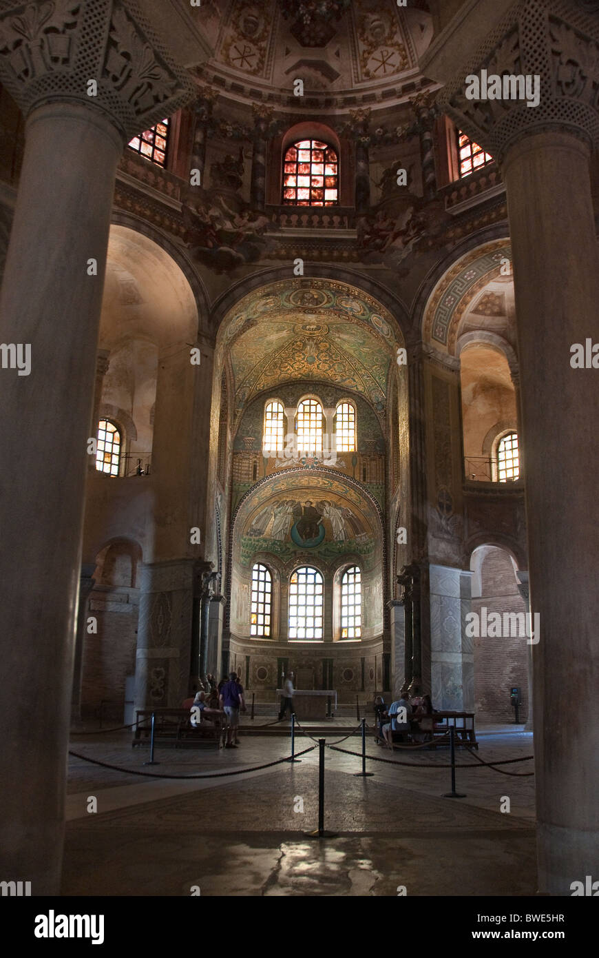 Inside the Basilica of San Vitale, Ravenna Stock Photo