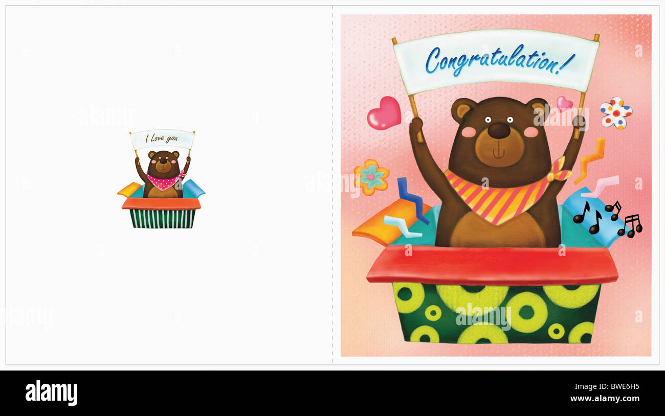 illustration of greeting cards Stock Photo - Alamy