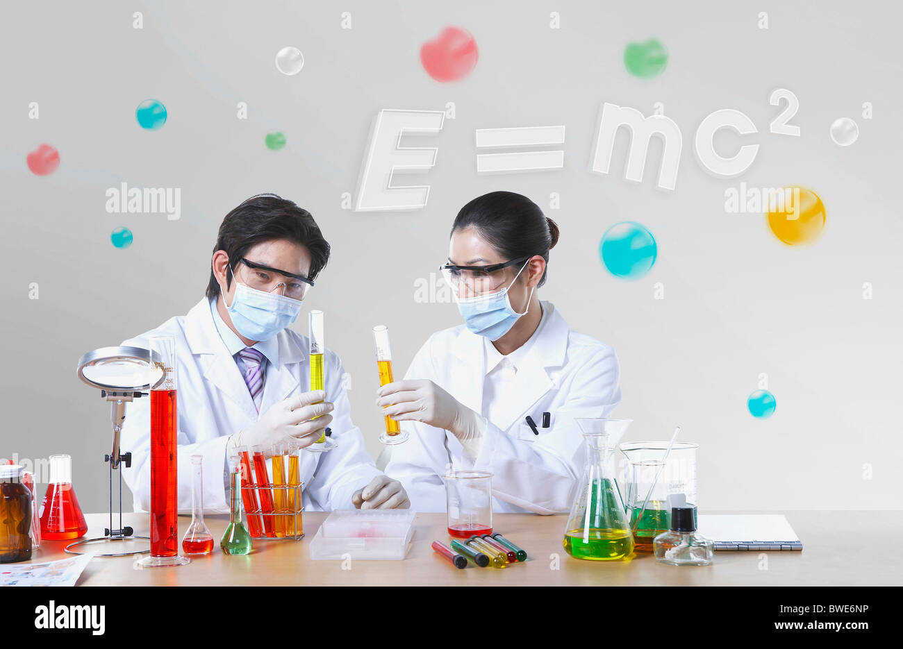 researchers in the Lab Stock Photo