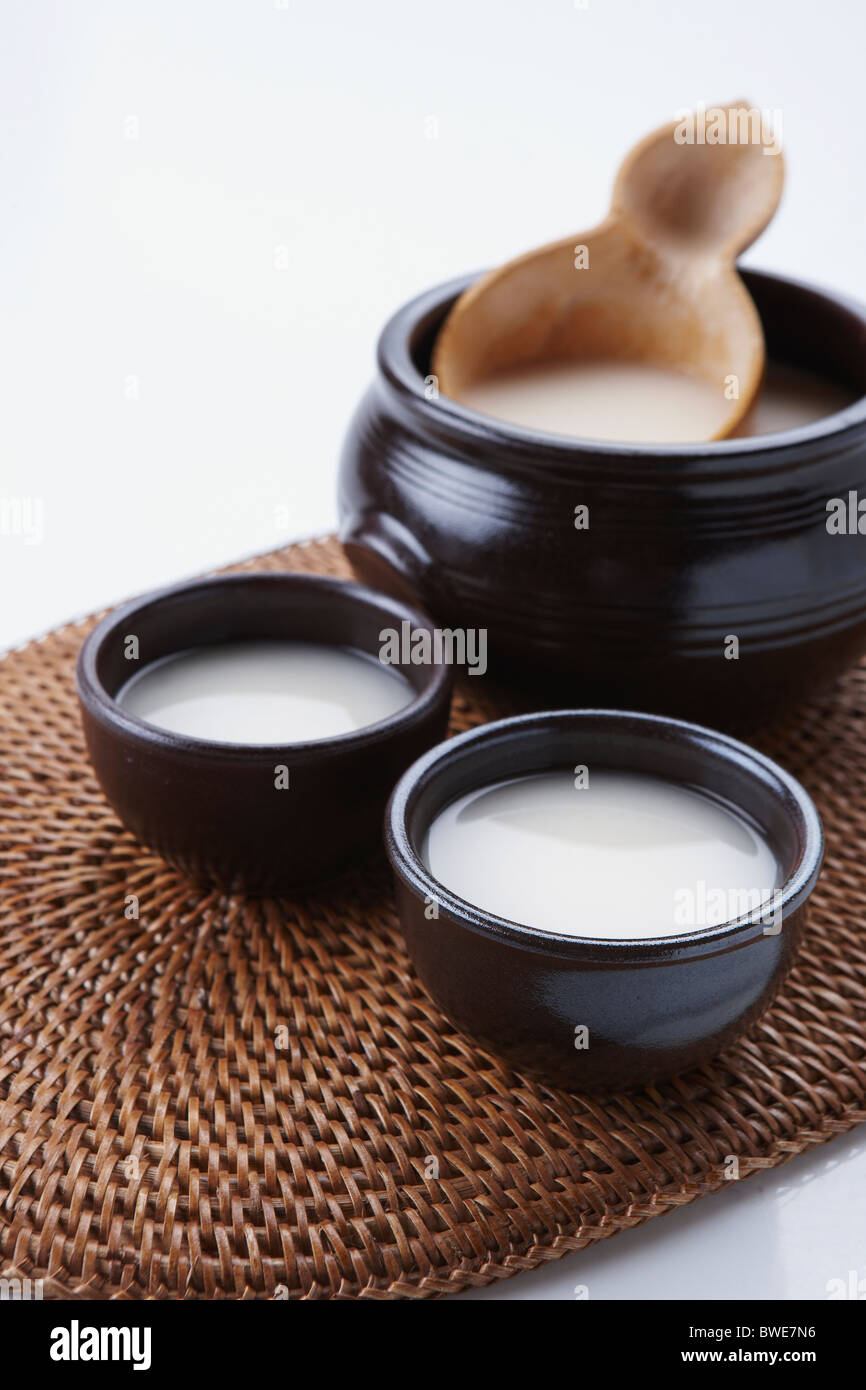 Korean traditional alcohol made from grain Stock Photo Alamy