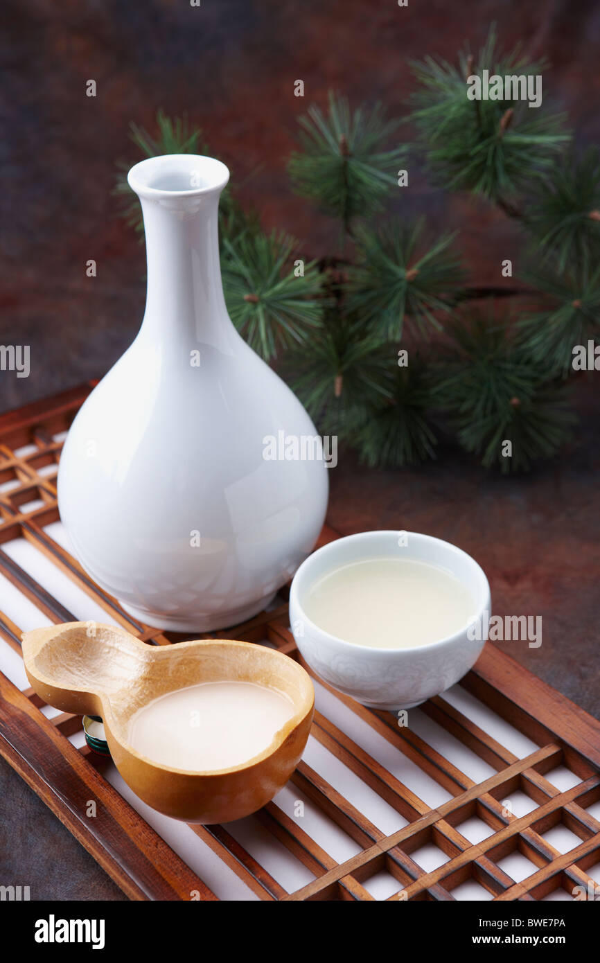 Korean traditional alcohol made from grain Stock Photo Alamy