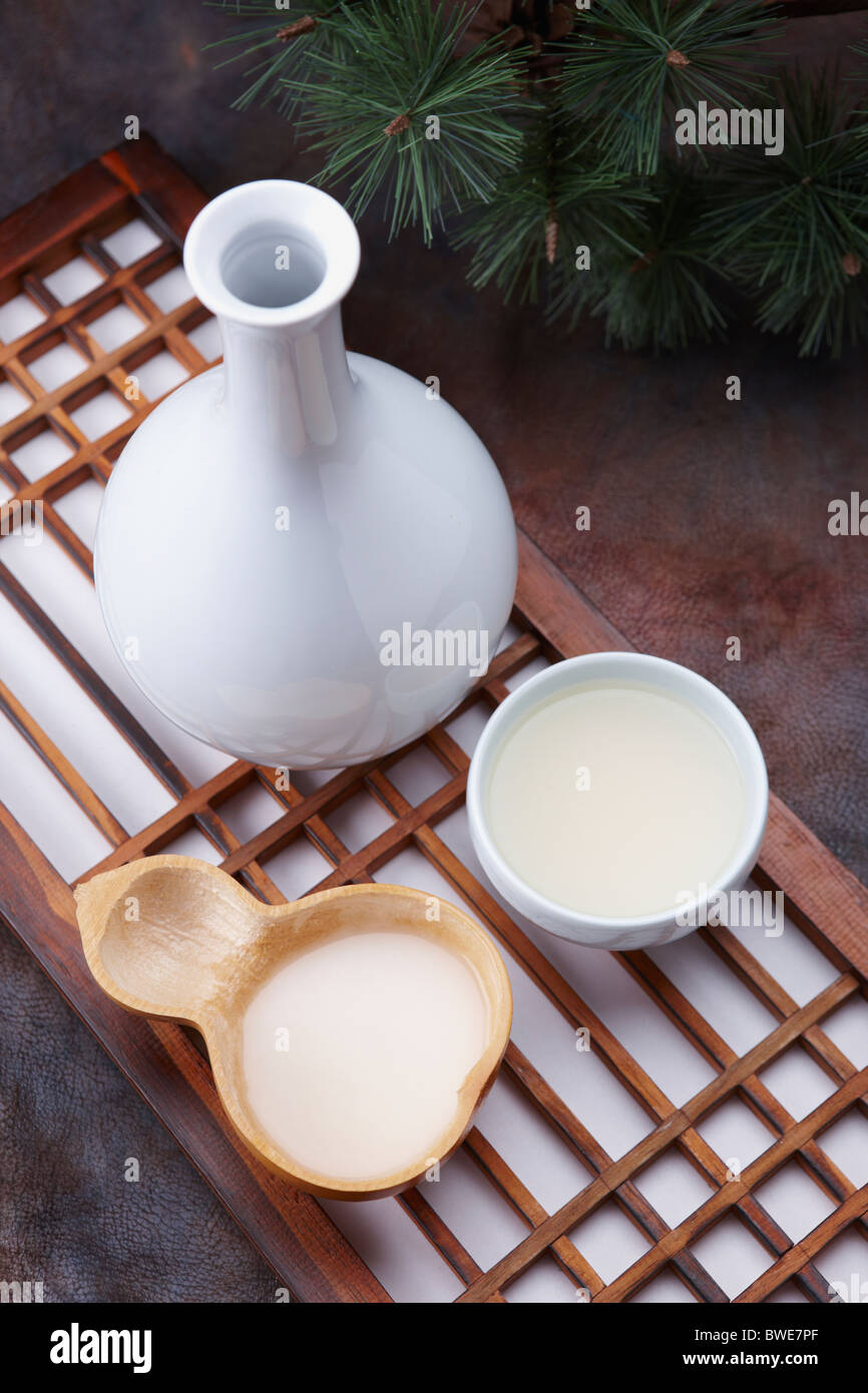 Korean traditional alcohol made from grain Stock Photo Alamy