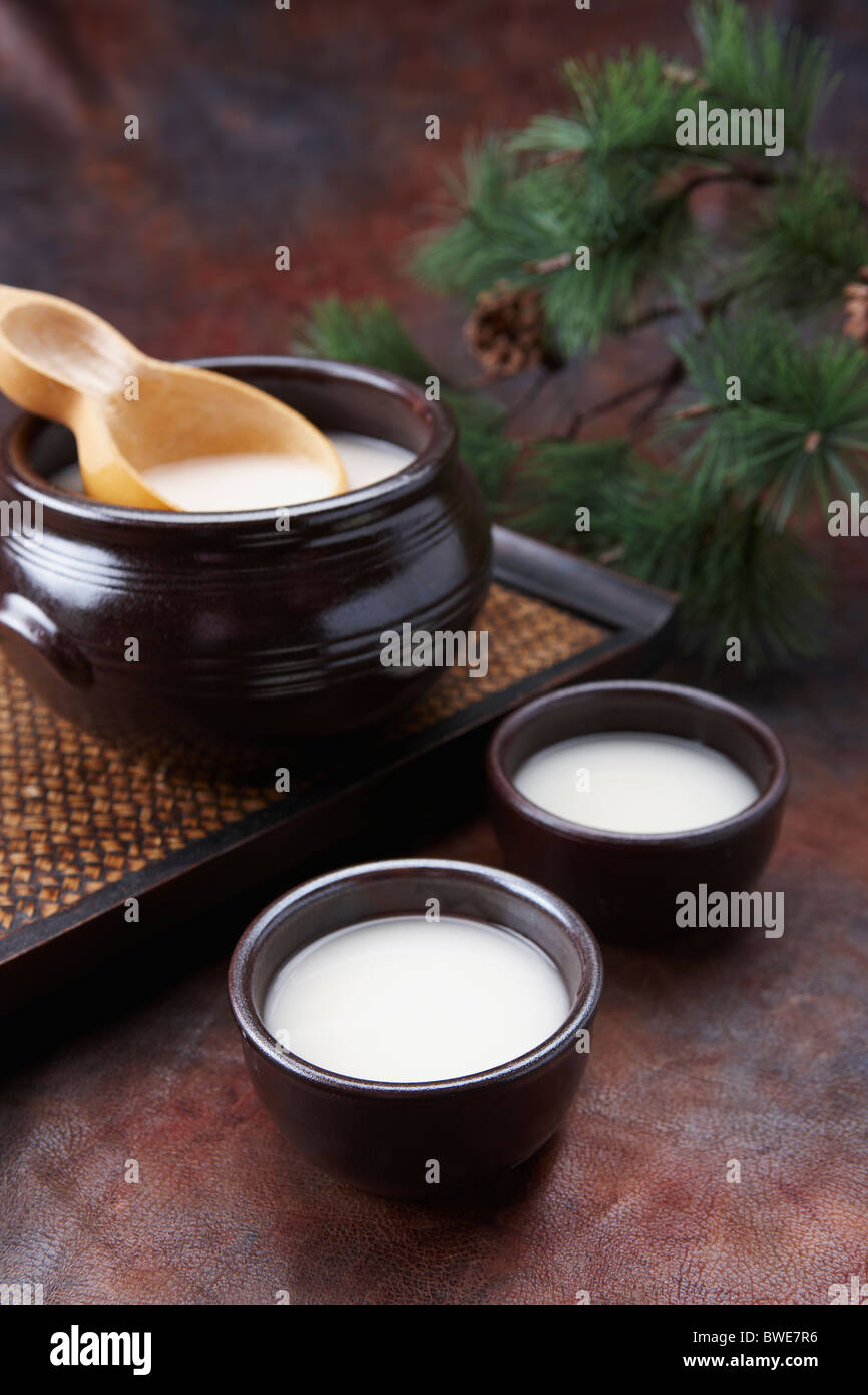 Korean traditional alcohol made from grain Stock Photo Alamy
