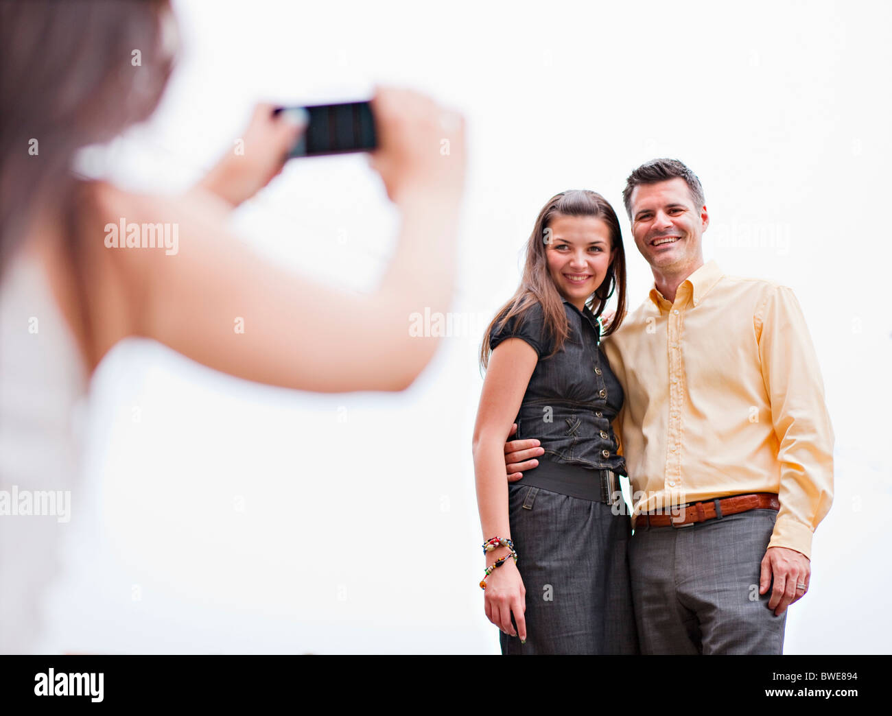 Couple having their photo taken Stock Photo Alamy