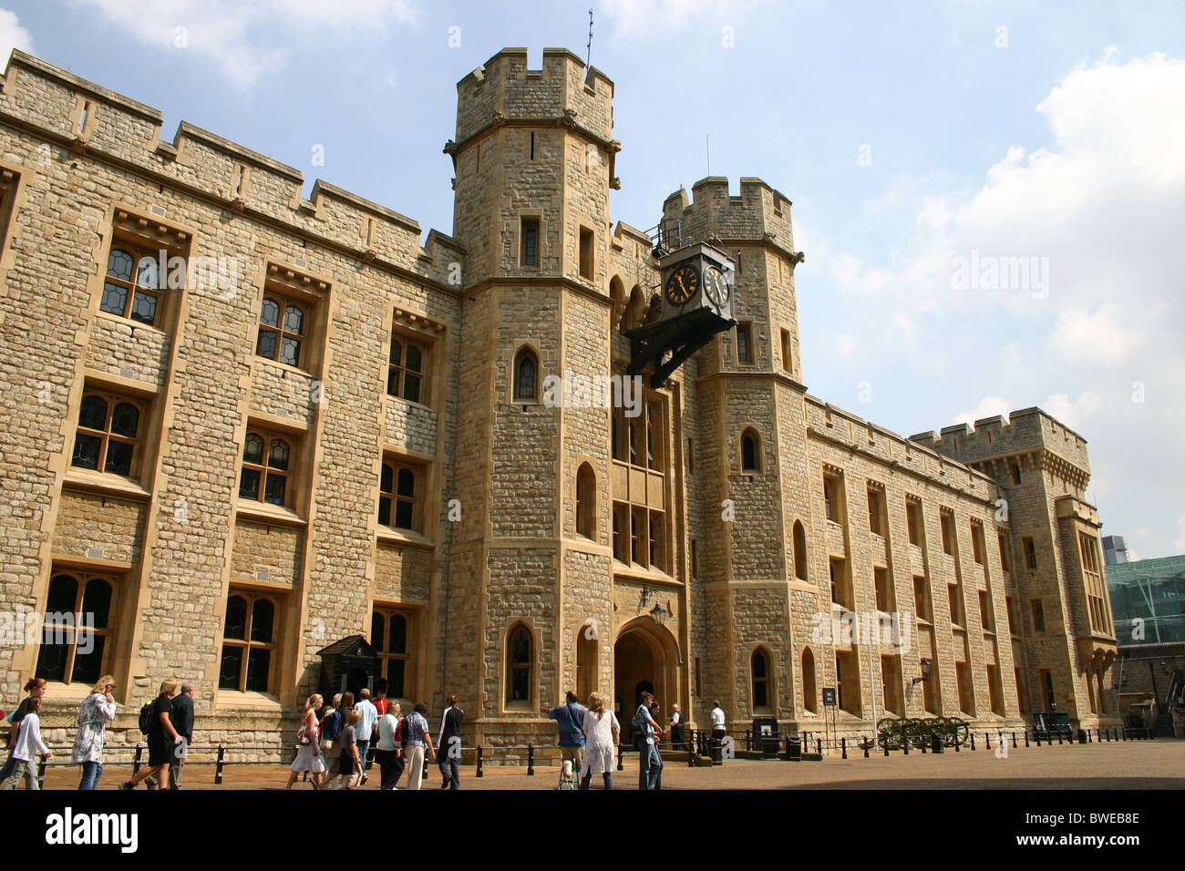 The Jewel house in the Tower of London which houses the Crown jewels