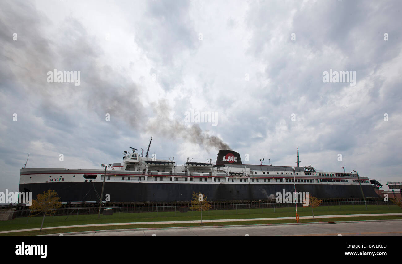 Lake Michigan Car Ferry Stock Photo Alamy
