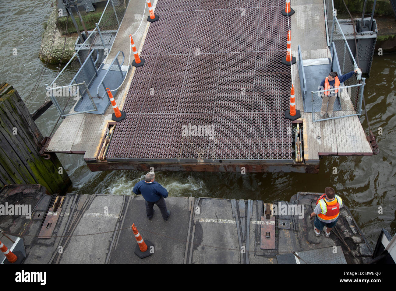 Lake Michigan Car Ferry Docking in Wisconsin Stock Photo Alamy