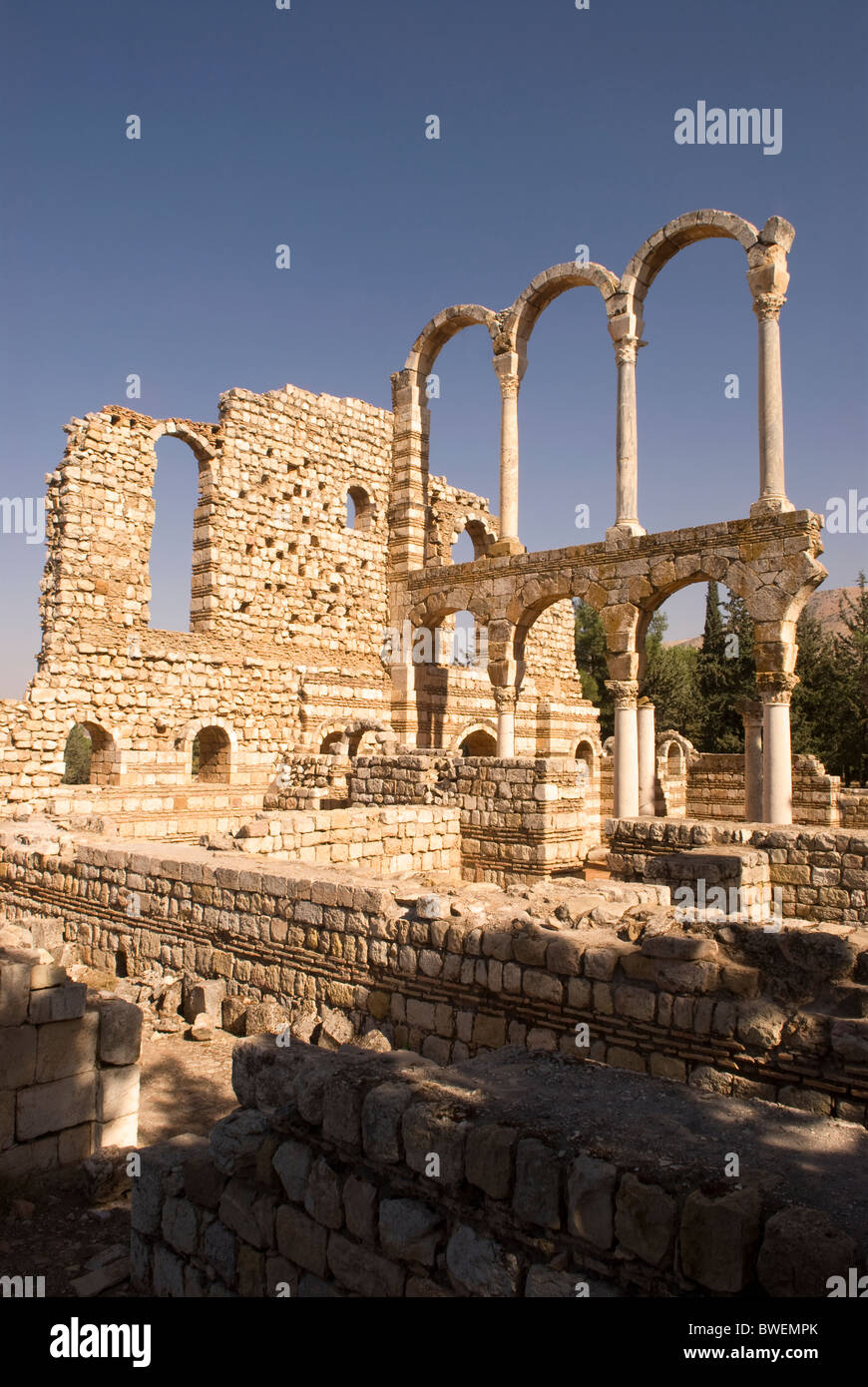 The Great Palace, Anjar, Bekaa Valley, LEBANON. Stock Photo