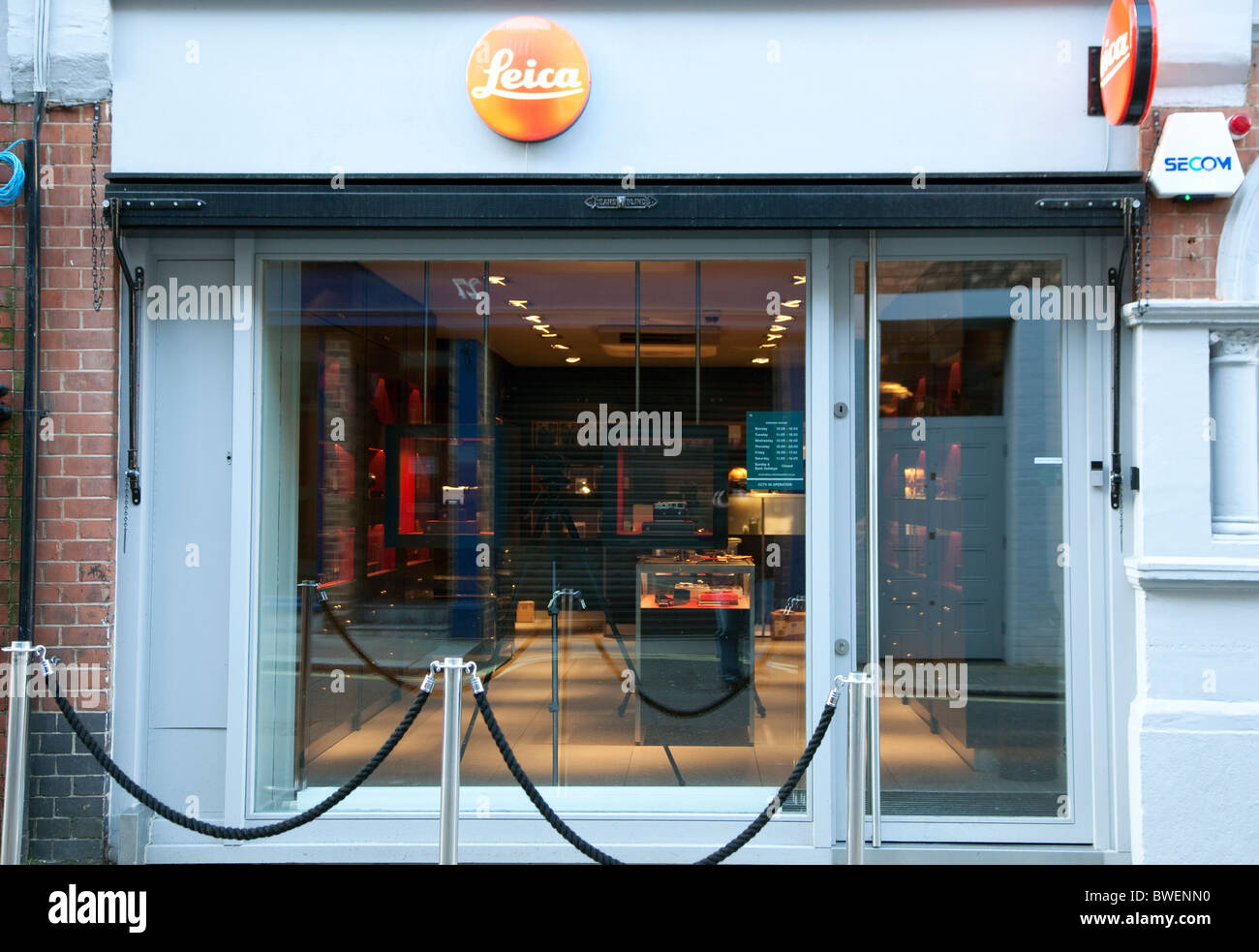 Leica camera shop, Mayfair, London Stock Photo
