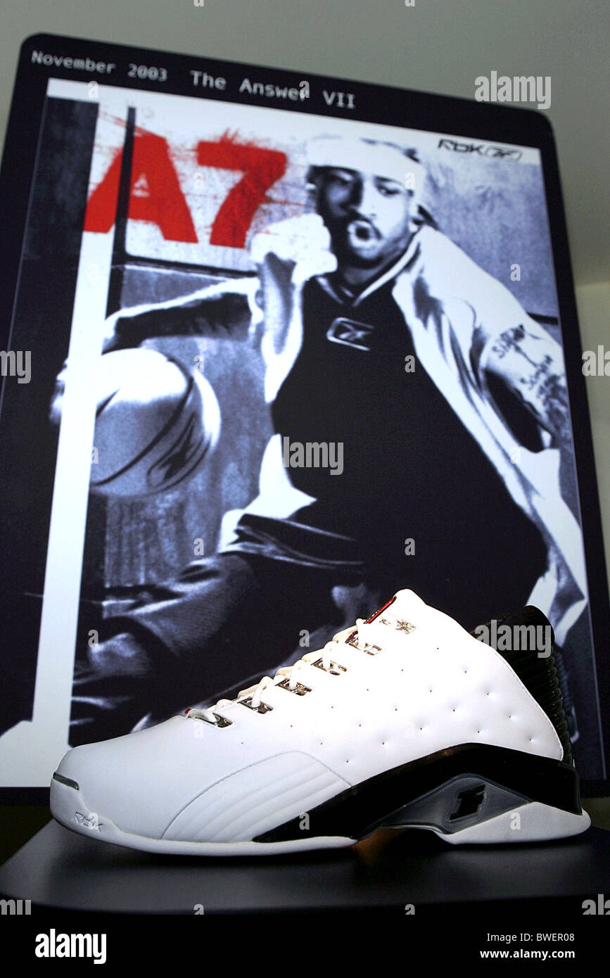 Rbk Allen Iverson Answer IX basketball shoe launch Stock Photo - Alamy