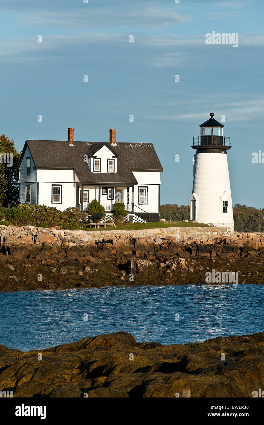 Winter harbor light maine hires stock photography and images Alamy