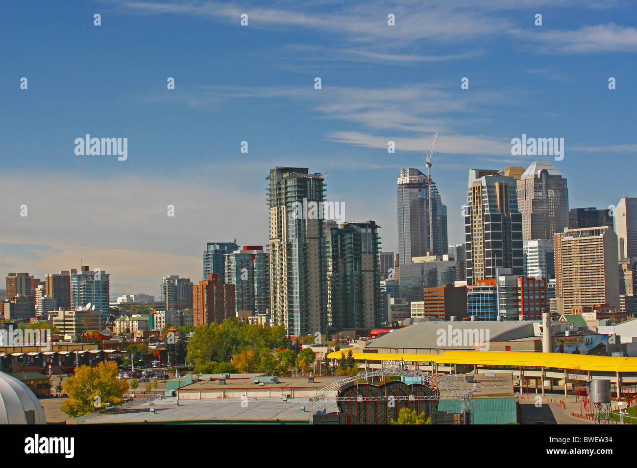 CITY OF CALGARY skyline , Calgary , Alberta, Canada Stock Photo