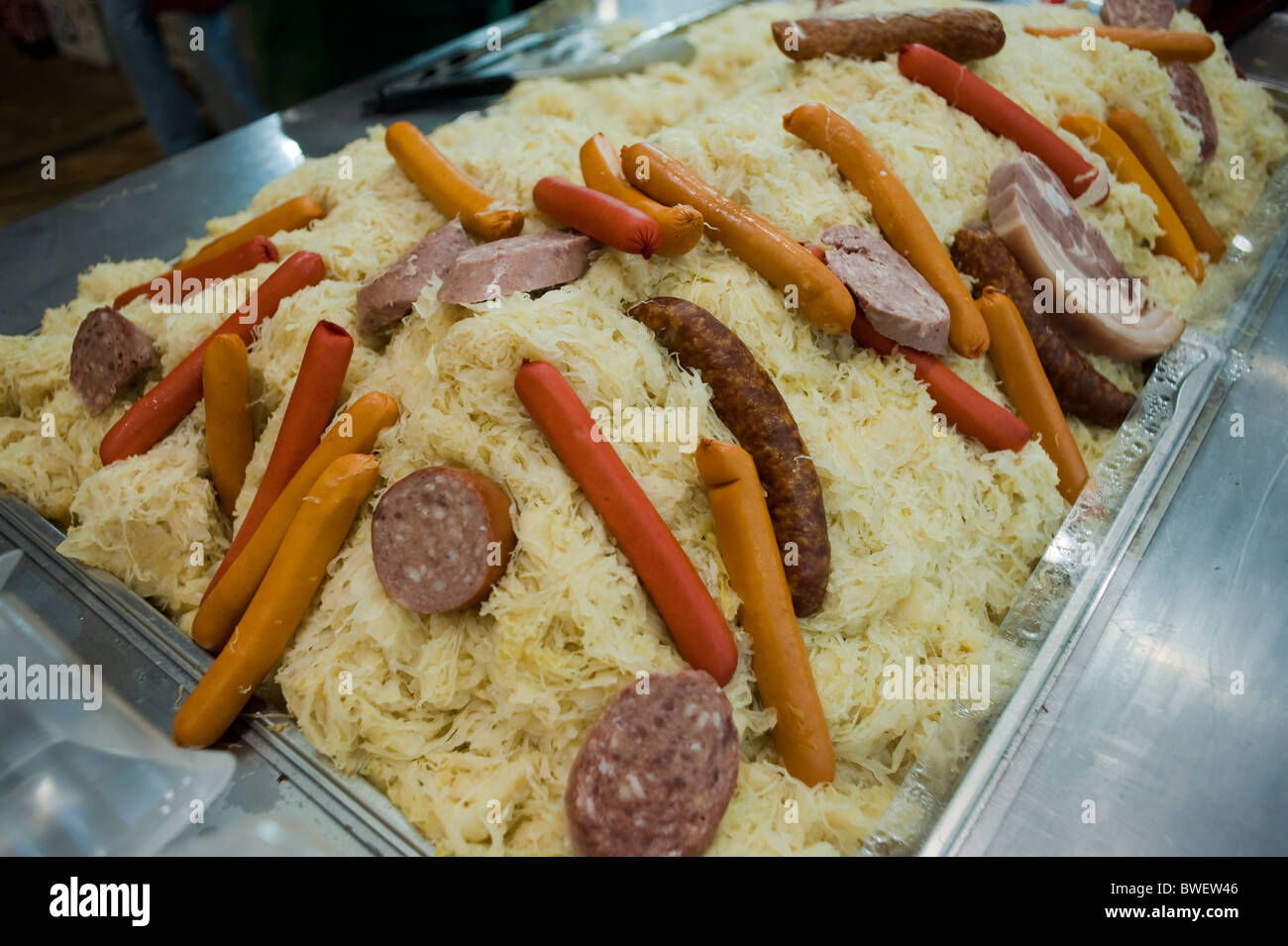 French Cuisine Food Festival, Alsatian Choucroute, Sauerkraut and Hot