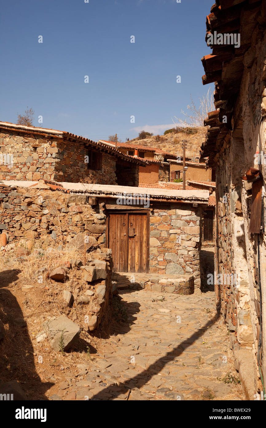 The rural village of Fikarou in the East Troodos mountains, Cyprus Stock Photo