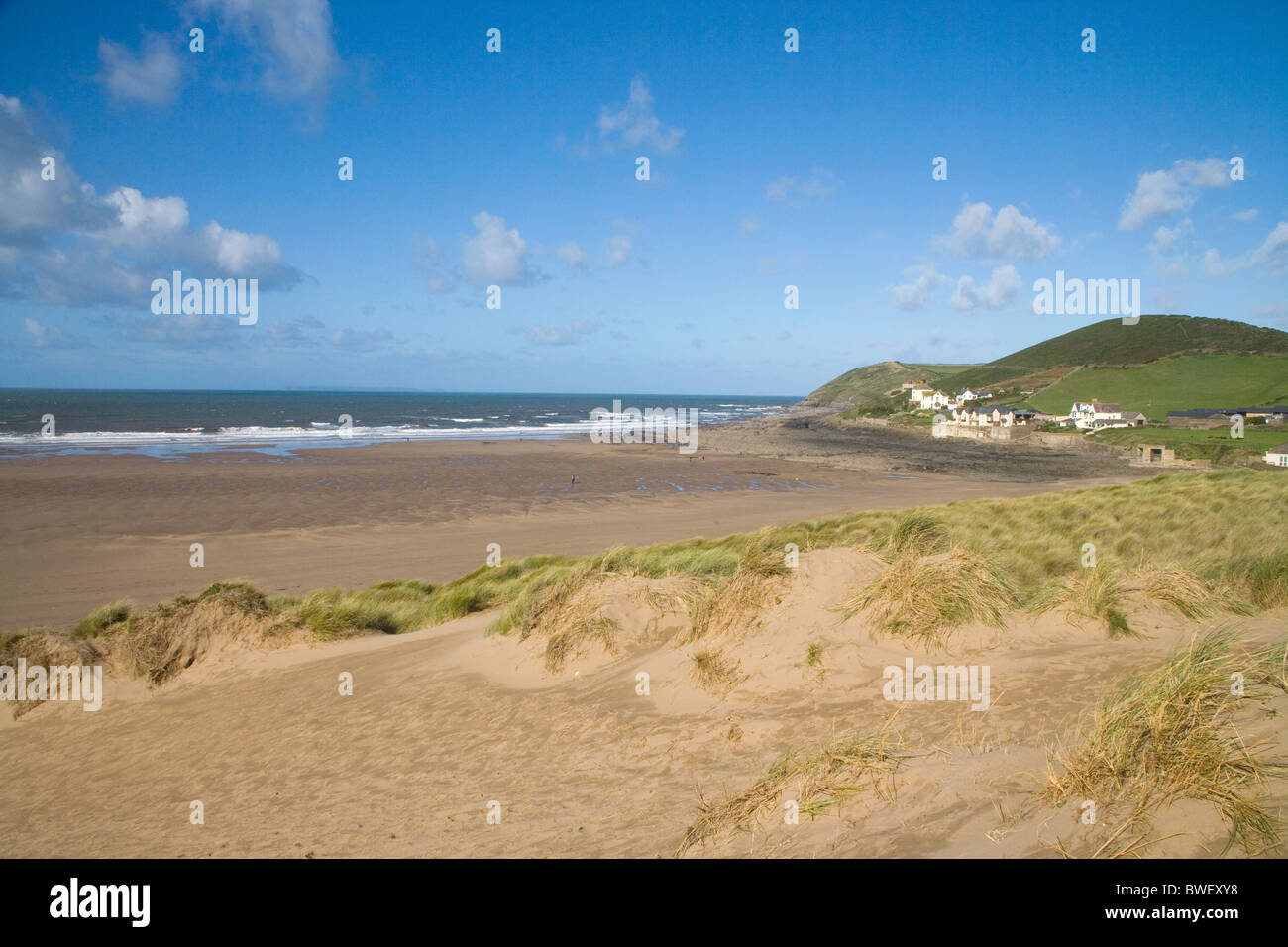 croyde on the north Devon coast Stock Photo Alamy