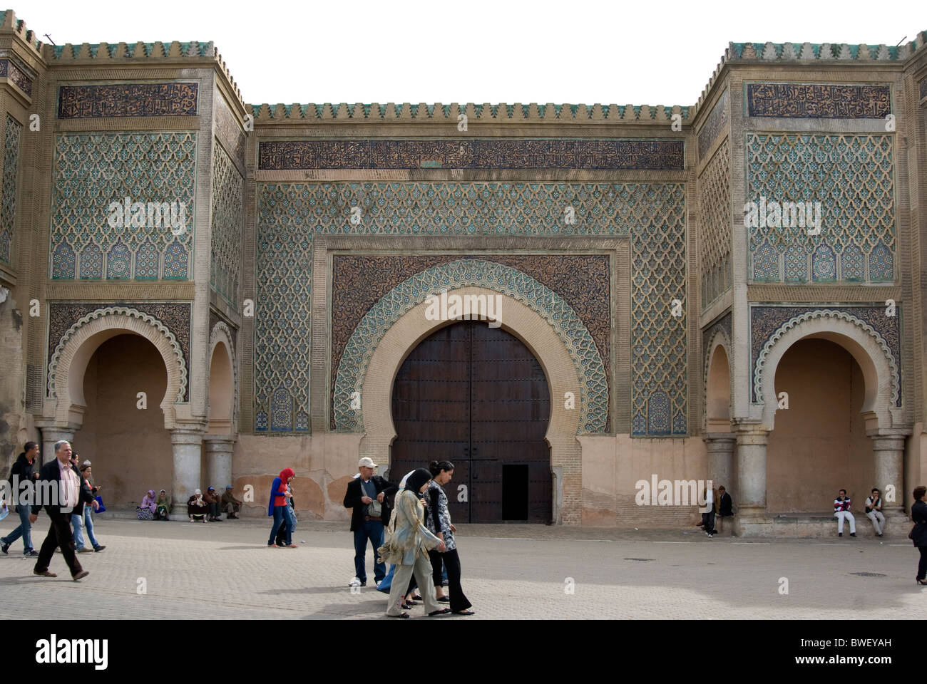 Bab el-Mansour in Meknes, Morocco. Stock Photo