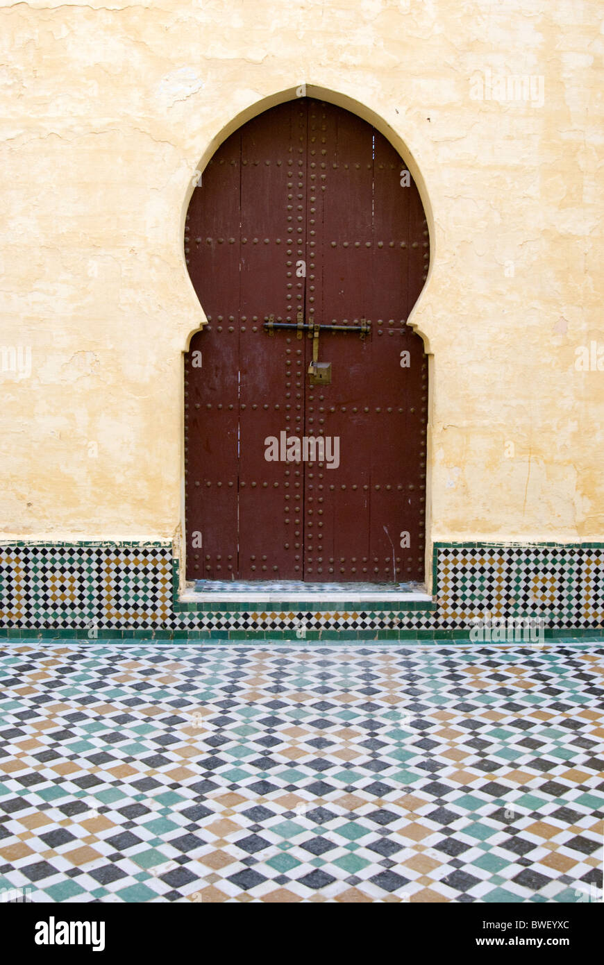 Palace Dar El Makhzen in Meknes, Morocco Stock Photo