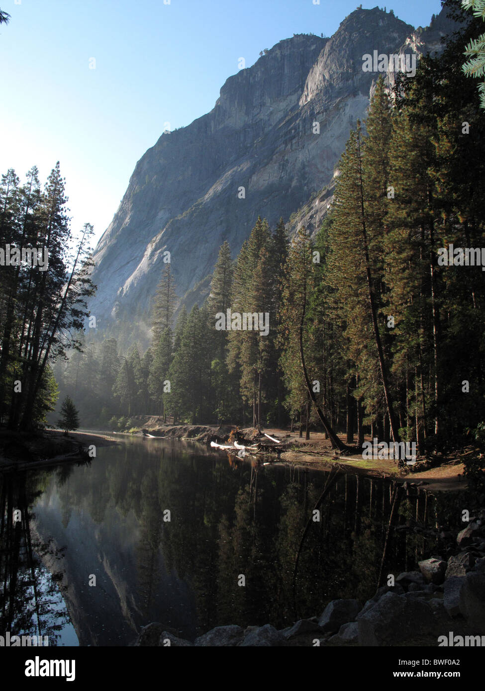 Rio Merced. Merced River. Parque Nacional de Yosemite. Yosemite National Park. California, Estados Unidos. United States. Stock Photo
