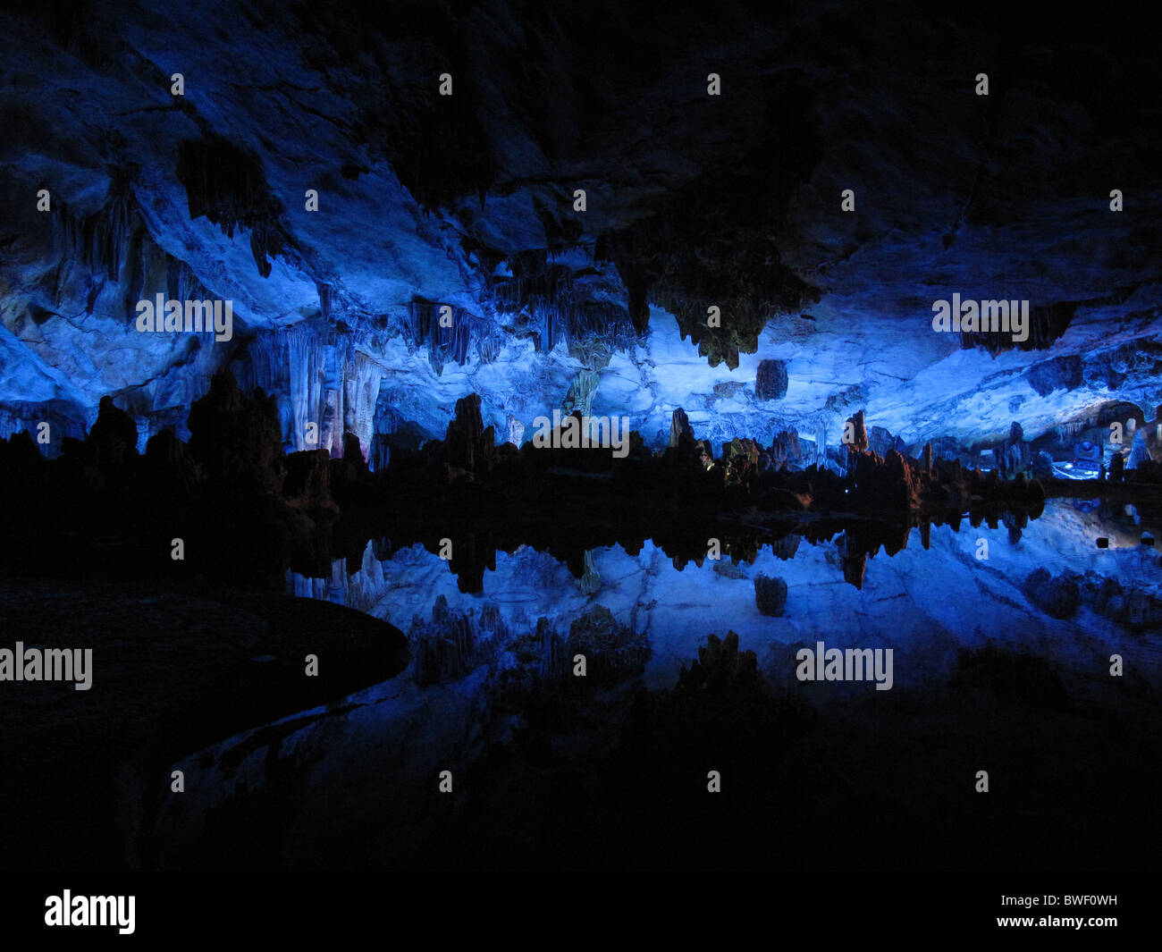 Reed Flute Cave in Guilin, Guanxi Province, CHINA Stock Photo Alamy