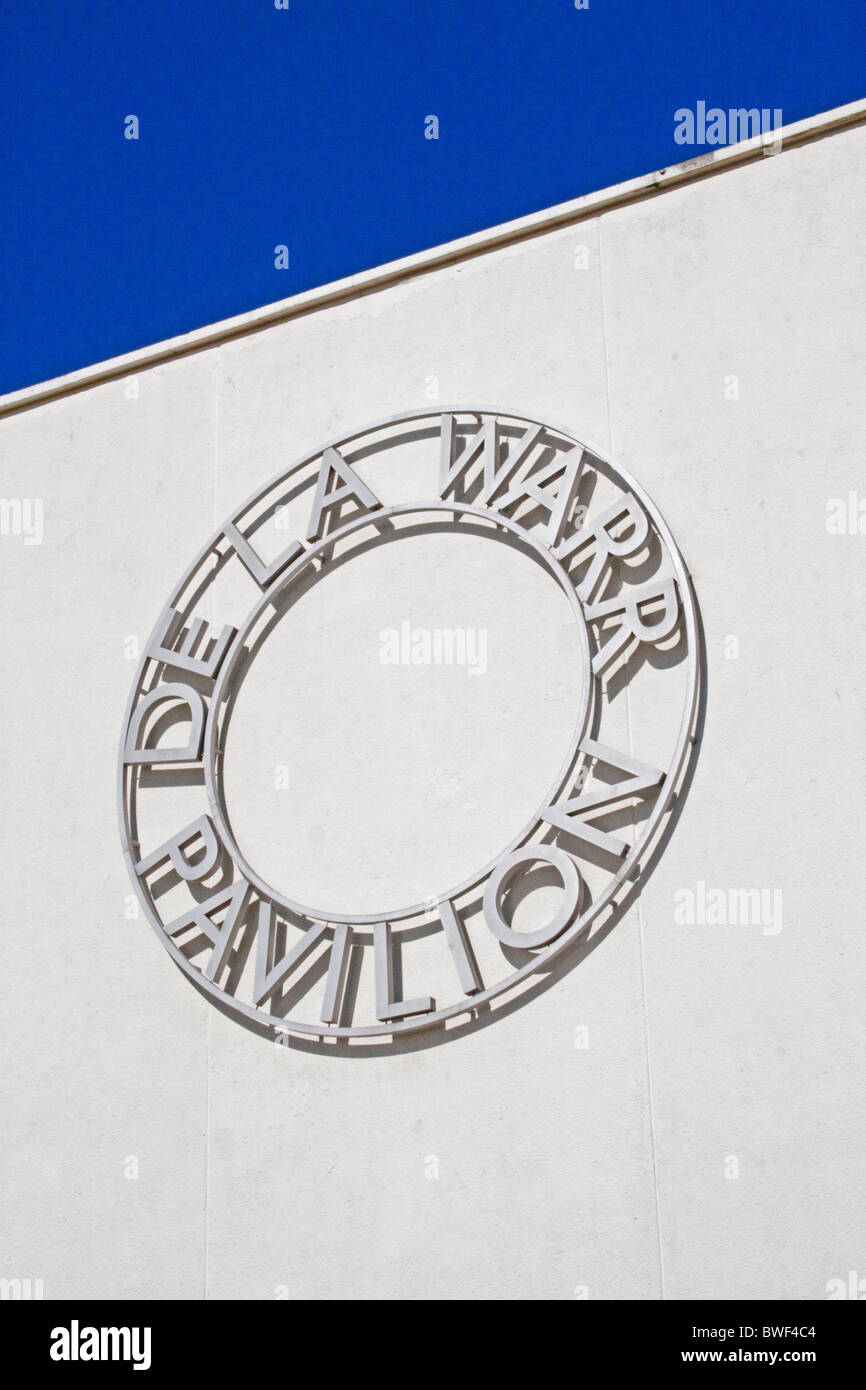 The De la Warr Pavilion on the seafront in Bexhill Sussex Stock Photo