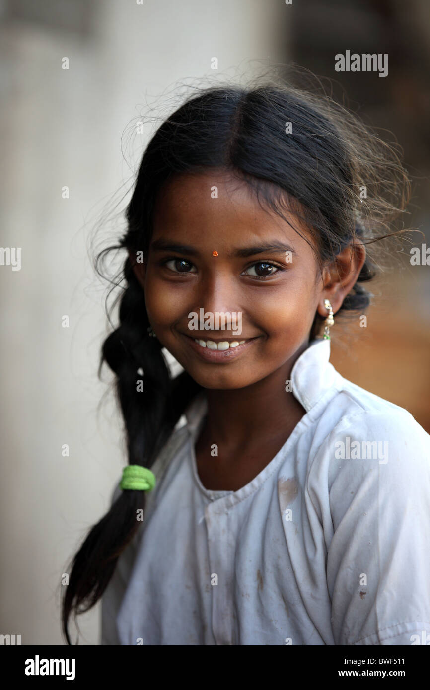 Portrait of an Indian girl Stock Photo - Alamy