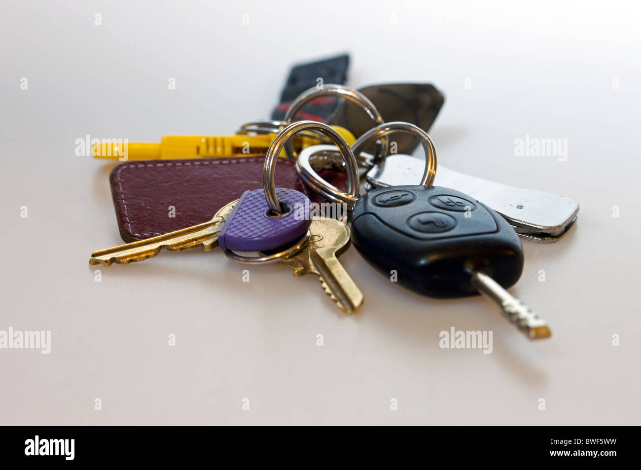 bunch of car keys Stock Photo