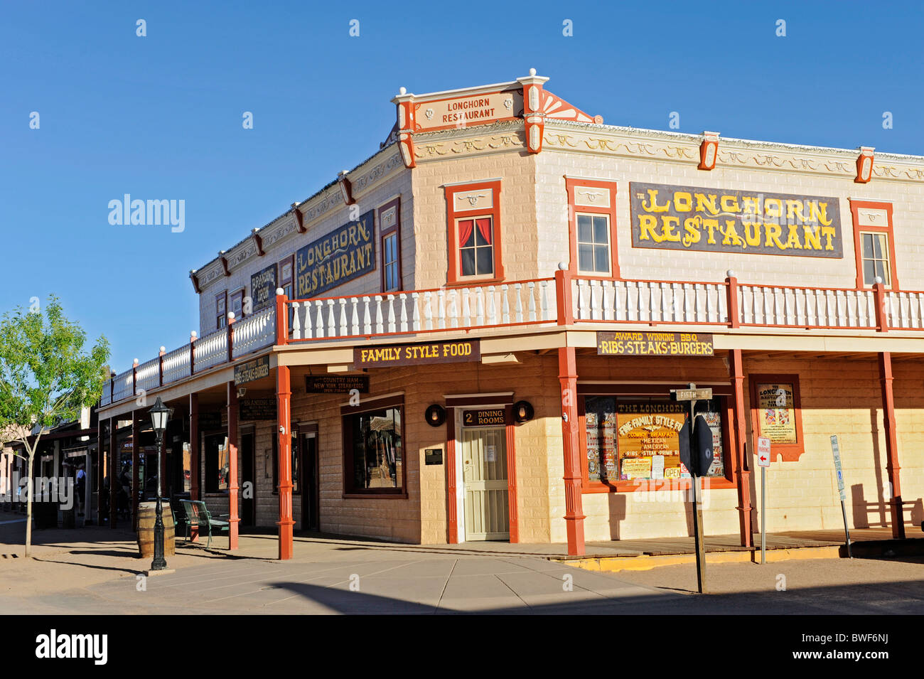 Longhorn Restaurant Tombstone Arizona Stock Photo Alamy