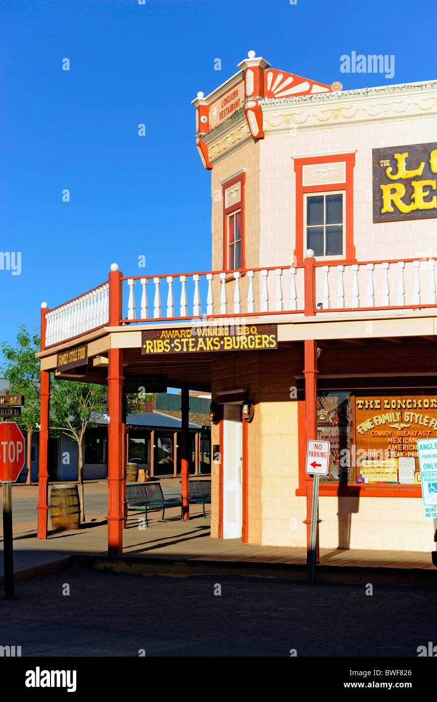 Longhorn Restaurant Tombstone Arizona Stock Photo Alamy