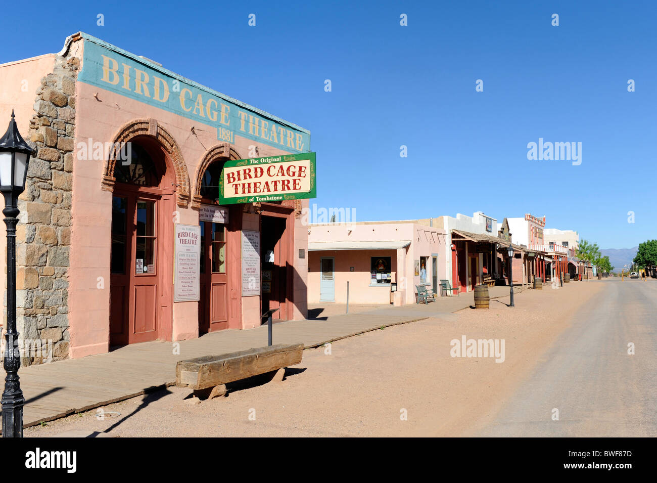 Bird Cage Theatre Tombstone Arizona Stock Photo Alamy