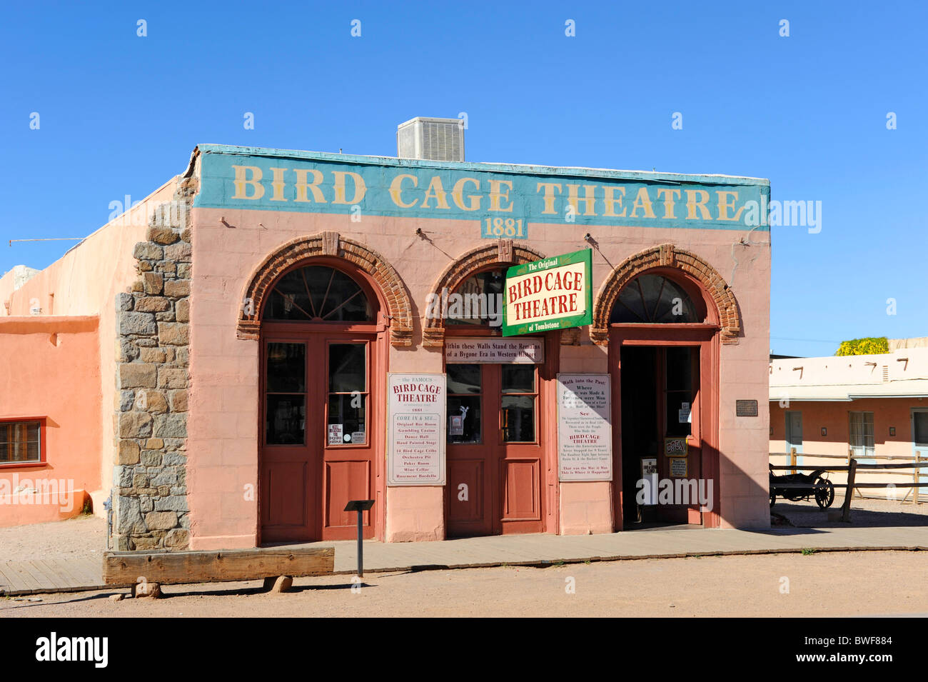 Bird Cage Theatre Tombstone Arizona Stock Photo Alamy