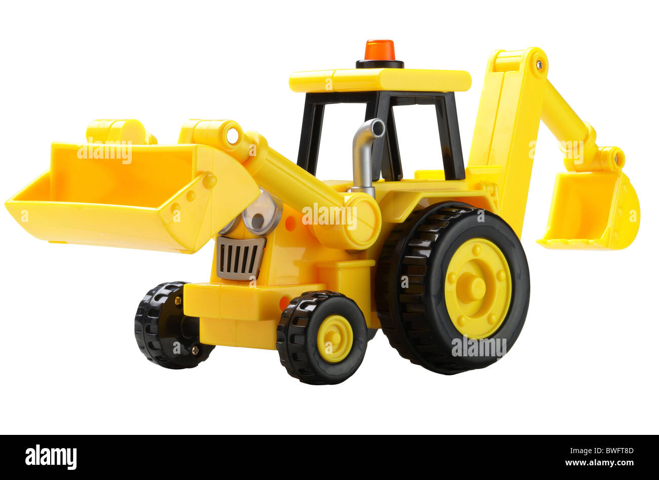 yellow digger toy