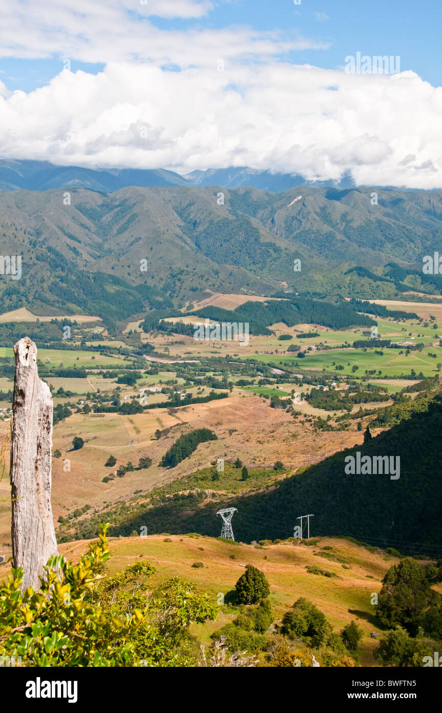 Takaka Hill Road,Views over Kahurangi National Park to Golden Bay