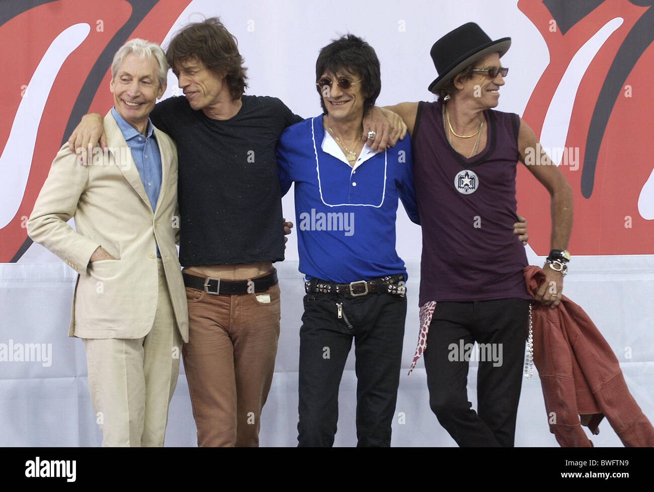 The Rolling Stones Concert Tour Kick Off Announcement Stock Photo