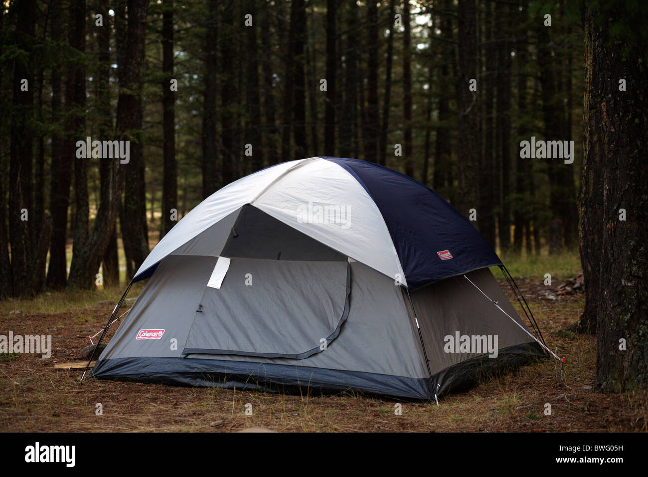 A tent pitched in the Mid-West backcountry of the United States of America Stock Photo
