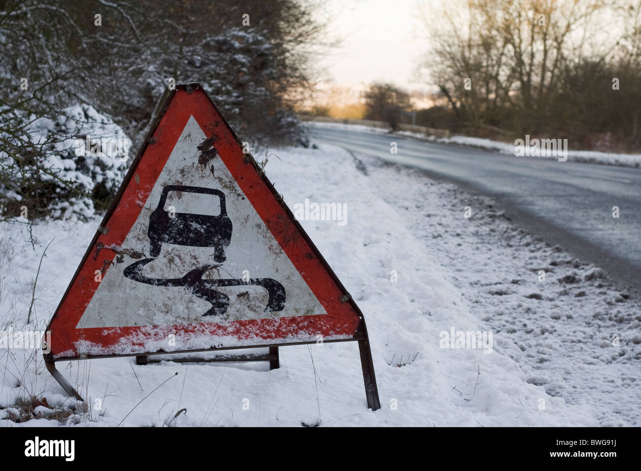dangerous-road-conditions-in-the-uk-stock-photo-alamy